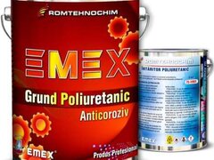 Pachet Grund Poliuretanic Anticoroziv ?Emex? - Rosu - Bid. 20 Kg + Intaritor - Bid. 3 Kg